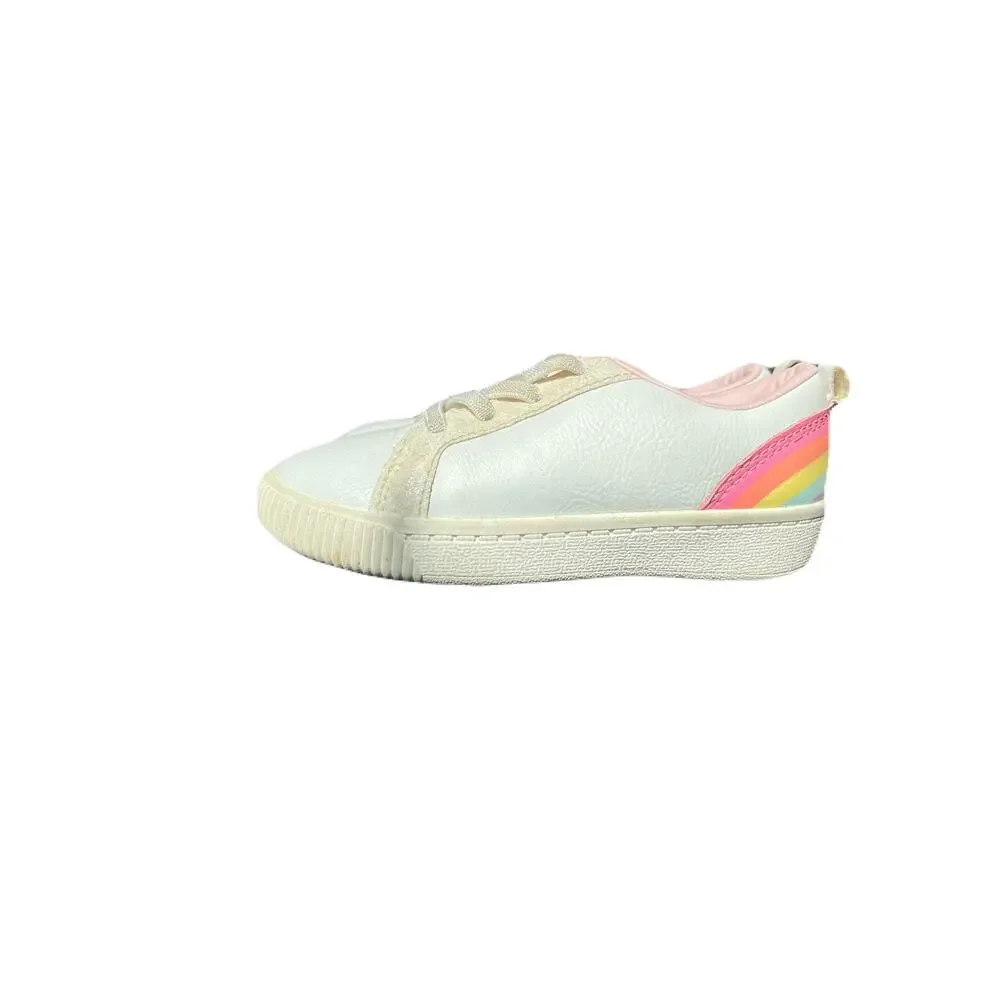 Carter’s Kids Shoes For Girls White & Rainbow Size 9 - Picture 3 of 5